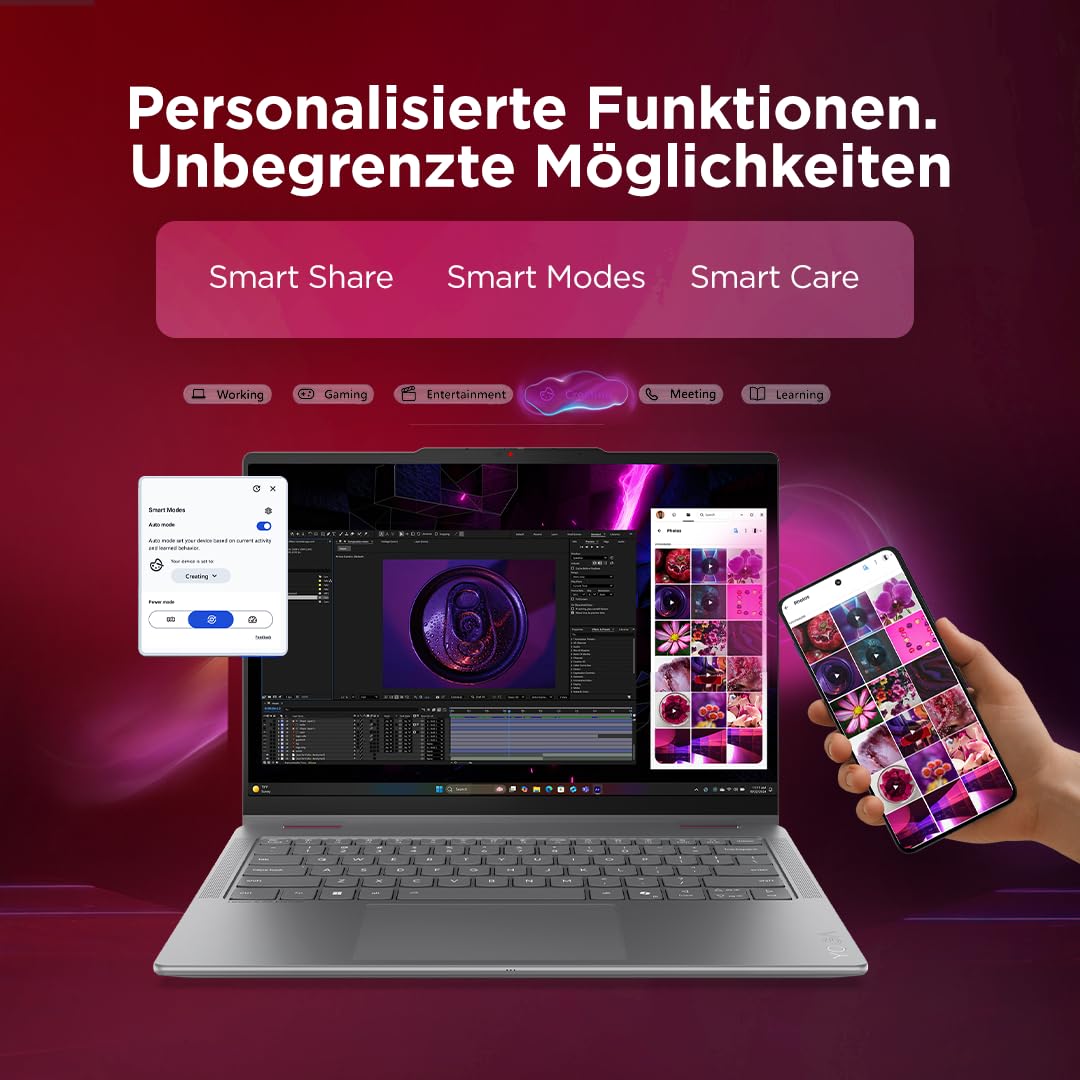 Lenovo Yoga 7 2in1 Aura Edition | Laptop | Intel Ultra 7 | 32GB | 1TB - 83TE001RGE