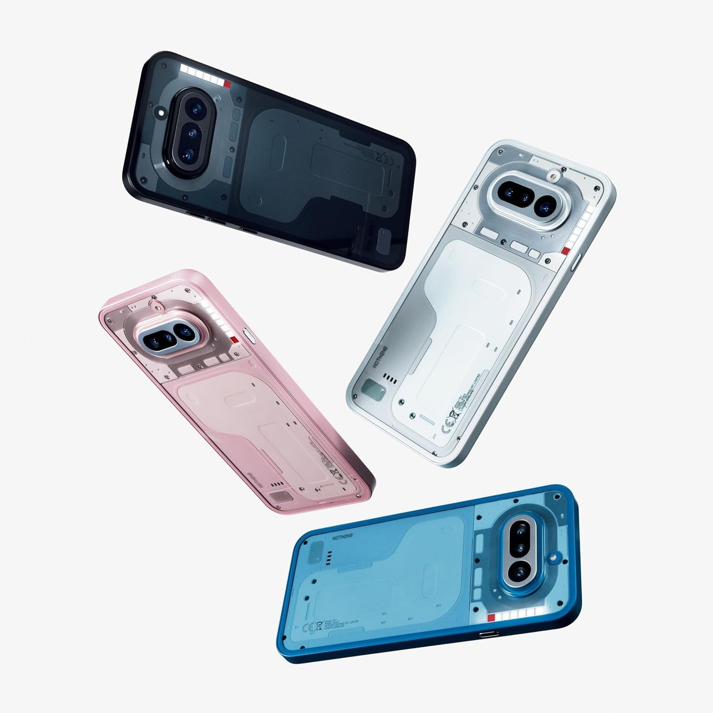 Nothing Phone (4a) - 50 MP triple camera, up to 70x ultra zoom, transparent smartphone, long battery, 50W fast charging, 120Hz AMOLED, Glyph Bar, 12GB+256GB - pink - A069
