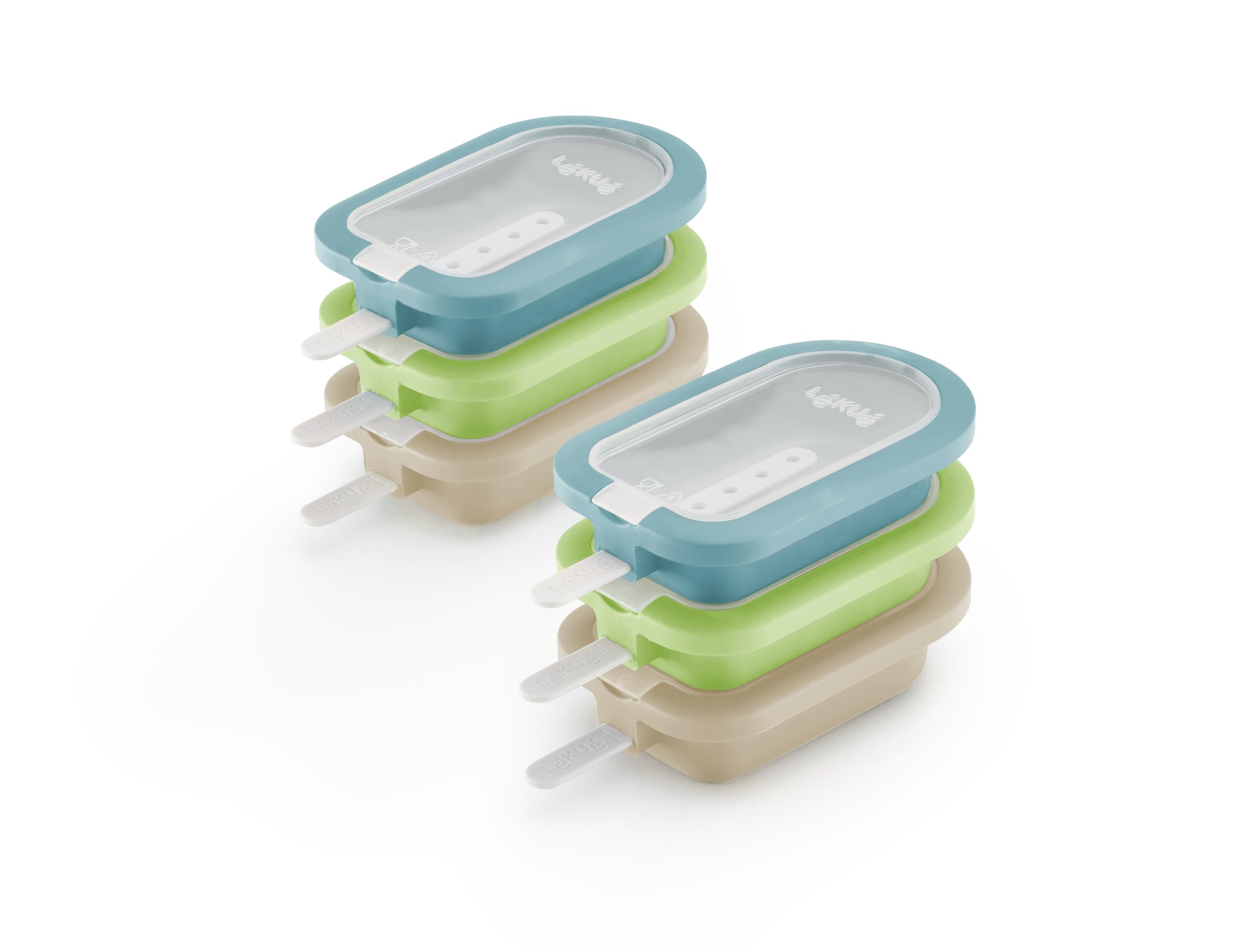 Lékué mini molds for ice lollies Mediterranean 6 pieces - 887444