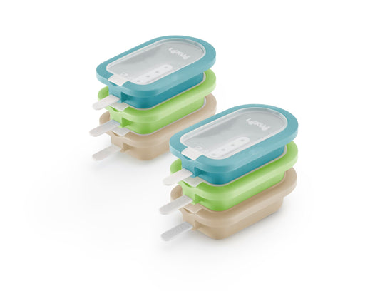 Lékué mini molds for ice lollies Mediterranean 6 pieces - 887444