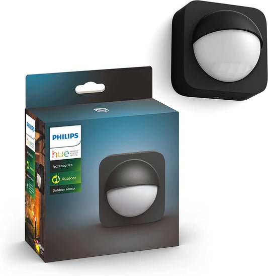 Philips Hue Outdoor Sensor Black, ‎5.6 x 7.6 x 7.6 cm - 929003067401