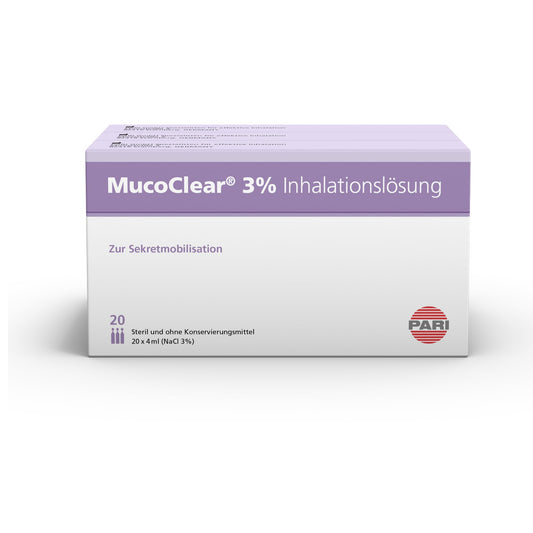 MucoClear® 3% Soluție de inhalare - hipertonică (3% sare), 60 x 4 ml - 077G5003