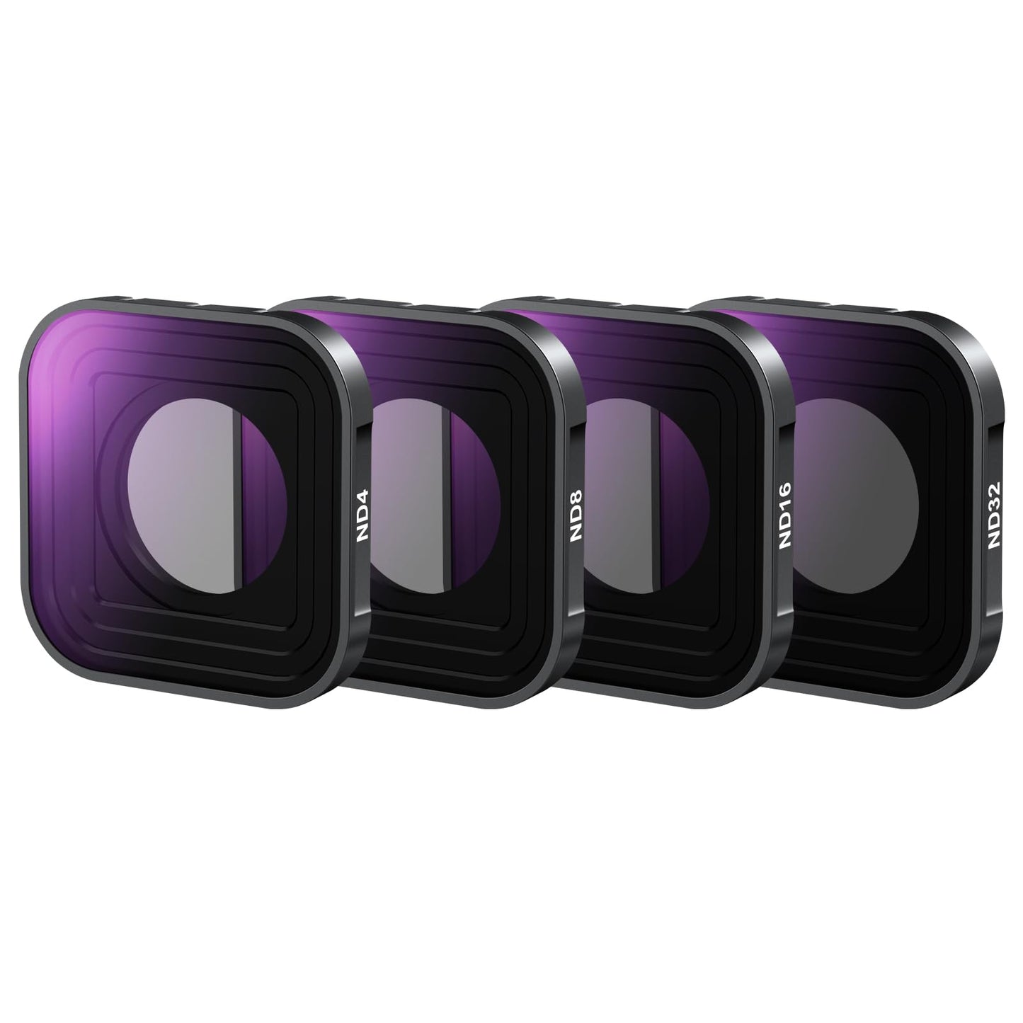 NEEWER ND Filter Compatible with GoPro Hero 13 12 11 10 9 Black, 4 Pack ND4 ND8 ND16 ND32 Neutral Density Lens Filter Kit HD Multicoated Slim Action Camera Accessory, FL-GP9 - 10105346