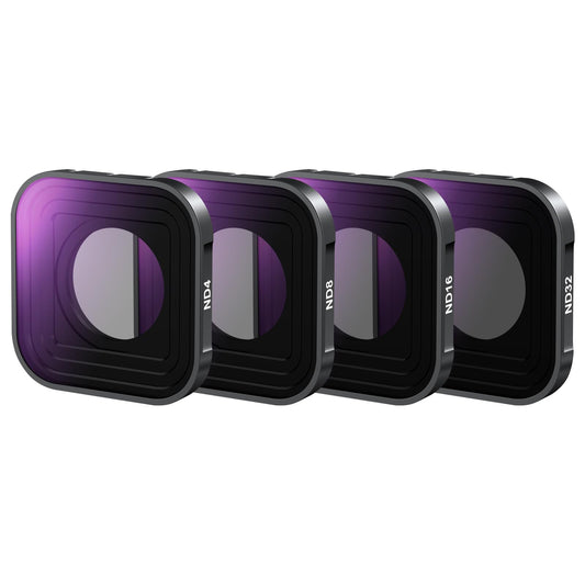 NEEWER ND Filter Compatible with GoPro Hero 13 12 11 10 9 Black, 4 Pack ND4 ND8 ND16 ND32 Neutral Density Lens Filter Kit HD Multicoated Slim Action Camera Accessory, FL-GP9 - 10105346