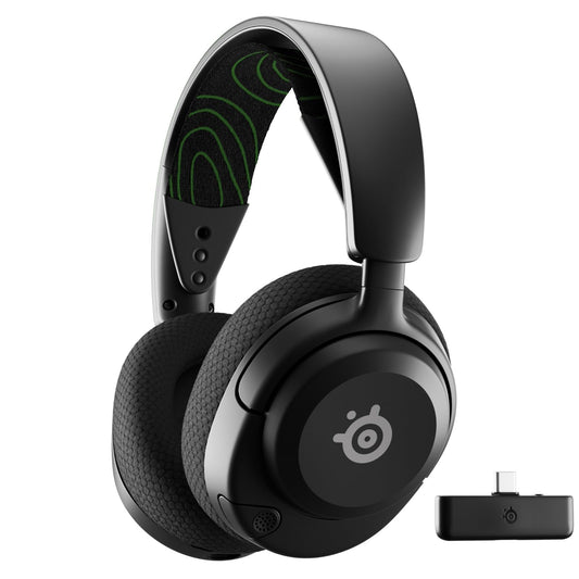 SteelSeries Arctis Nova 5X Wireless Xbox Gaming Headset – Pentru Xbox, PS, PC, Telefon – Difuzoare magnetice din neodim – 100+ presetări audio – Autonomie a bateriei de 60 de ore – 2,4 GHz / BT – Microfon ClearCast Gen2.X - 61676
