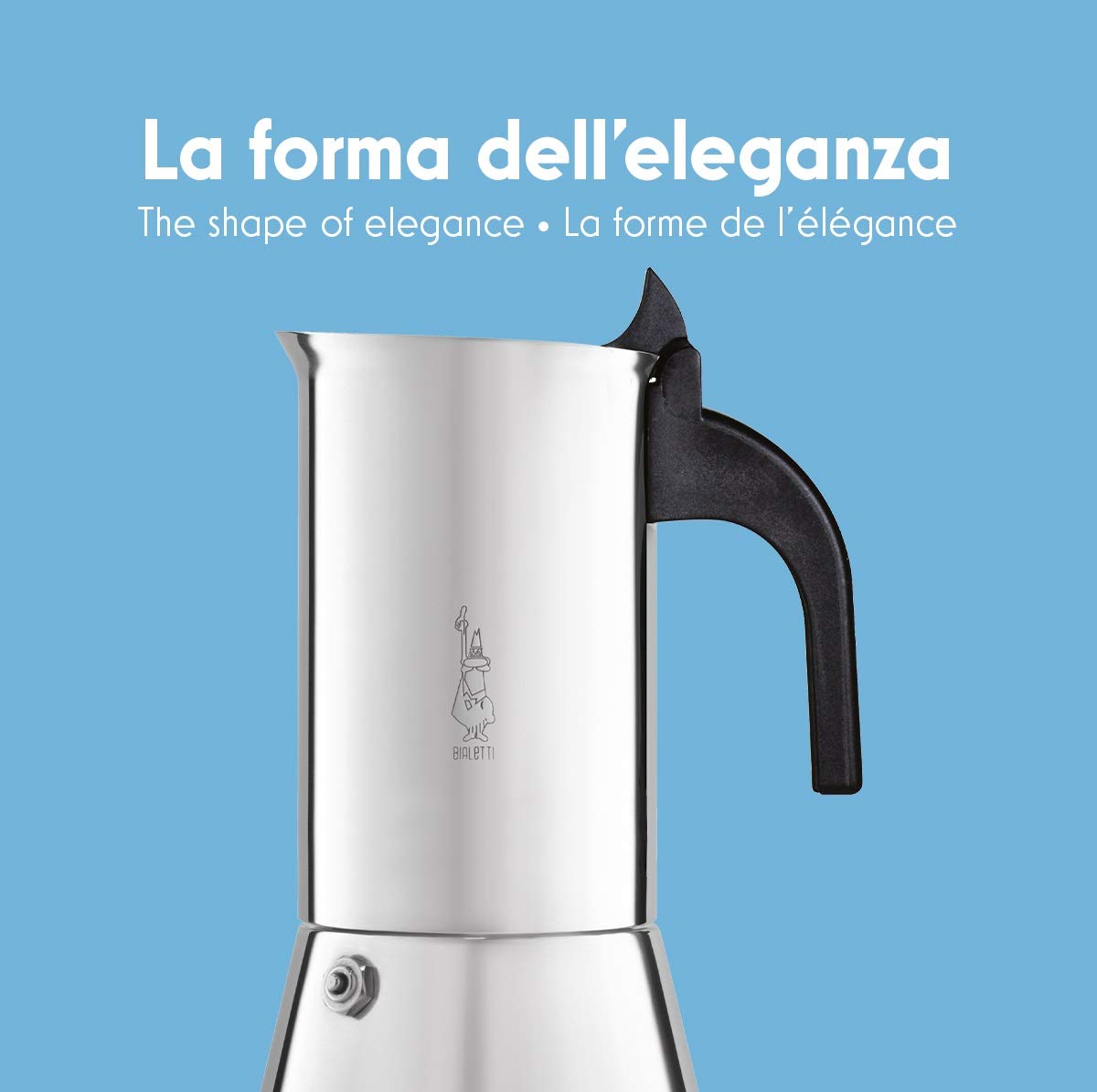 Bialetti Venus espresso maker (no induction), steel, silver, 2 cups - 1698