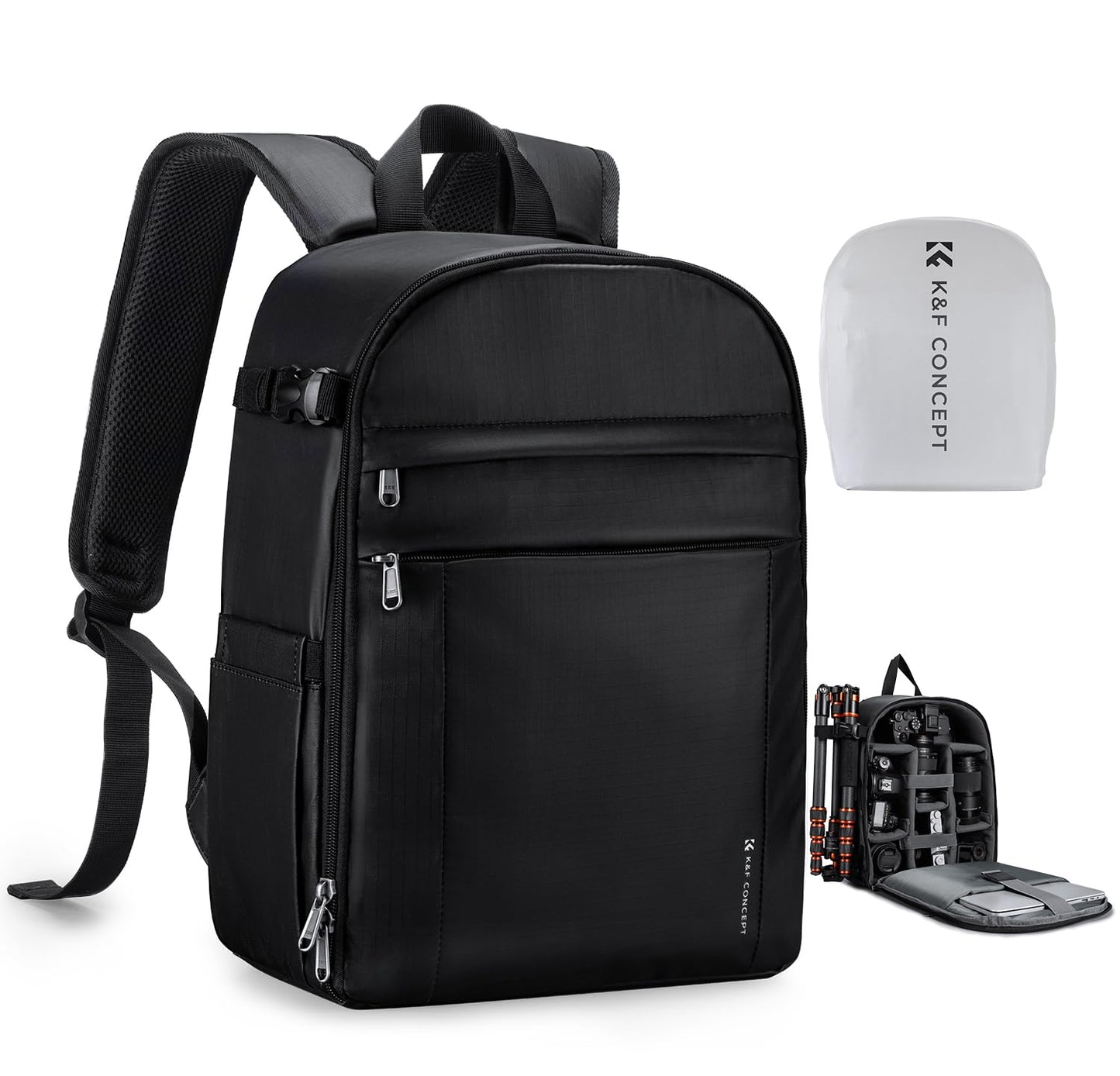 K&F CONCEPT camera backpack photo backpack compact & lightweight with rain cover - KF13.223V4