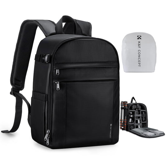 K&F CONCEPT camera backpack photo backpack compact & lightweight with rain cover - KF13.223V4