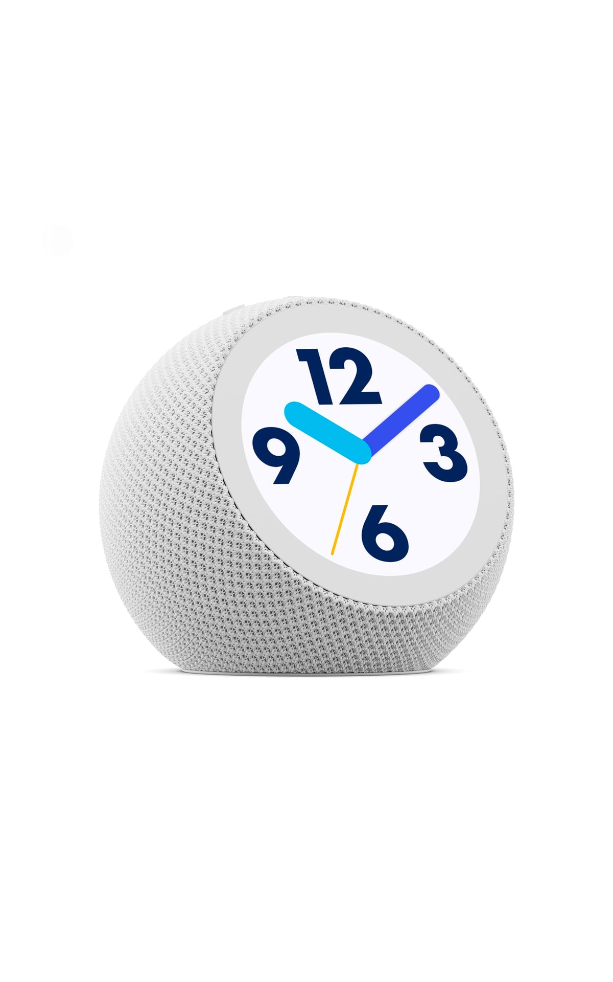 The new Amazon Echo Time, customizable clock designs, smart alarm clock, soundscapes, smart home hub, ideal for bedrooms, white, with Alexa+ Early Access - FS738N