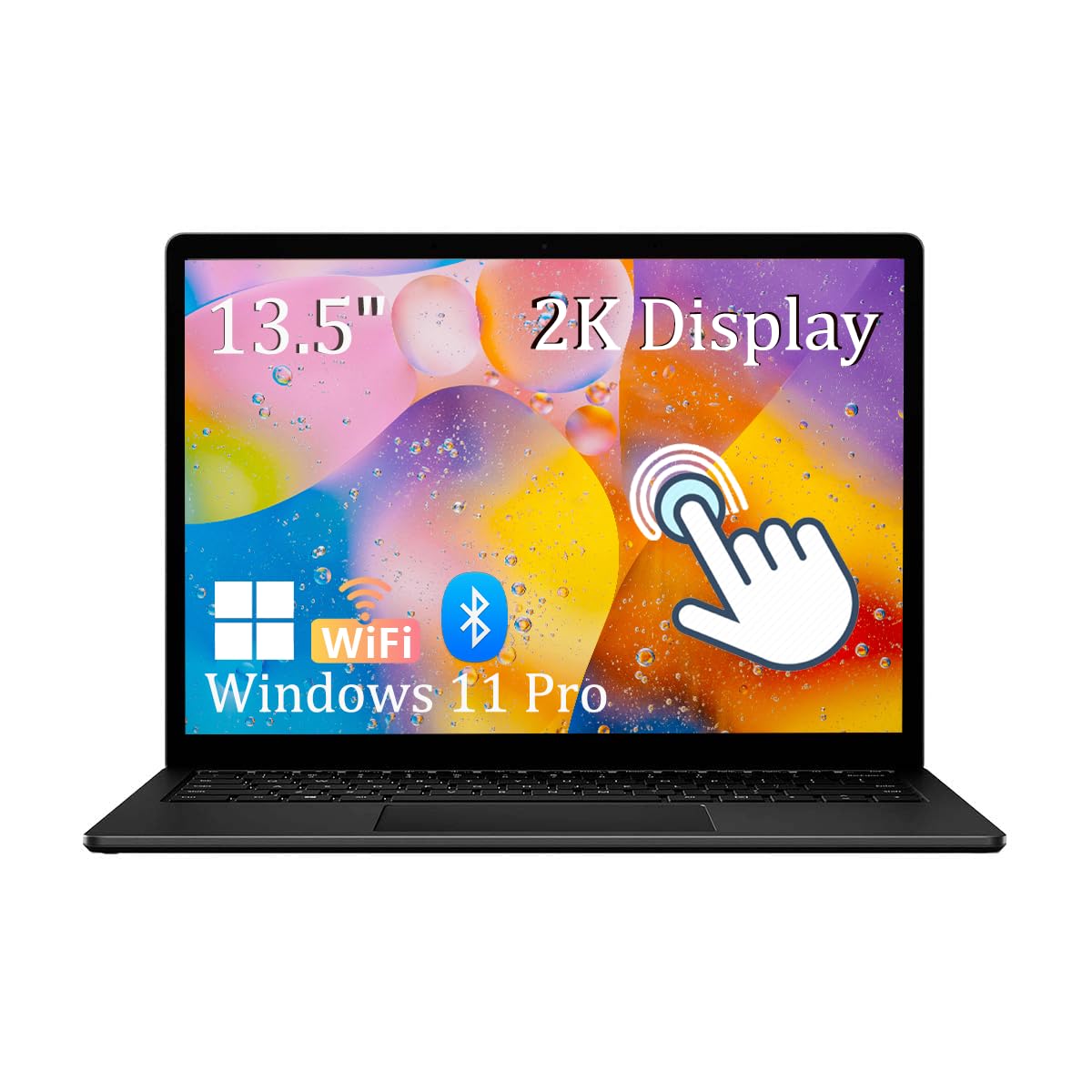 Notebook Microsoft Surface Laptop 3 cu ecran tactil, 13,5 inchi (2256 x 1504), Intel Core i5-1035G7, 8 GB RAM, 256 GB SSD, tastatură QWERTY, negru, Windows 11 Pro (renovat)