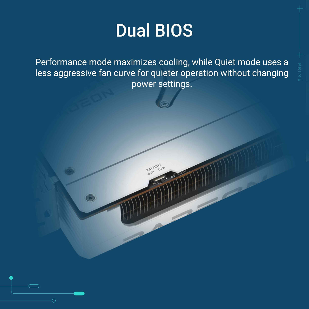 ASUS Prime Radeon RX 9070 XT White OC Edition 16GB GDDR6 Gaming Graphics Card - 90YV0L75-M0NA00