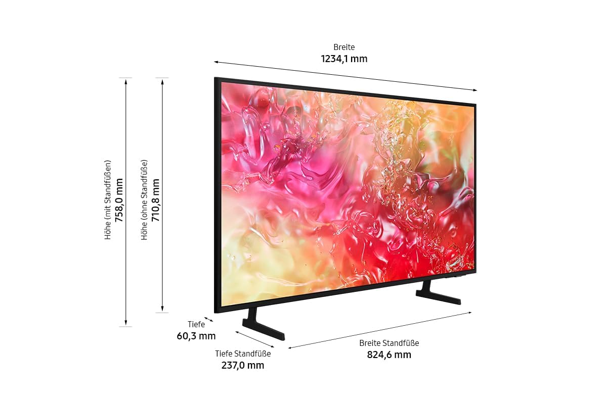 Samsung Crystal UHD TV 4K DU7179 TV 55 inch (138 cm), TV with PurColor, 4K upscaling, gaming hub, Crystal processor, Tizen OS, Smart TV, Alexa, 3D Surround Sound & Q-Symphony