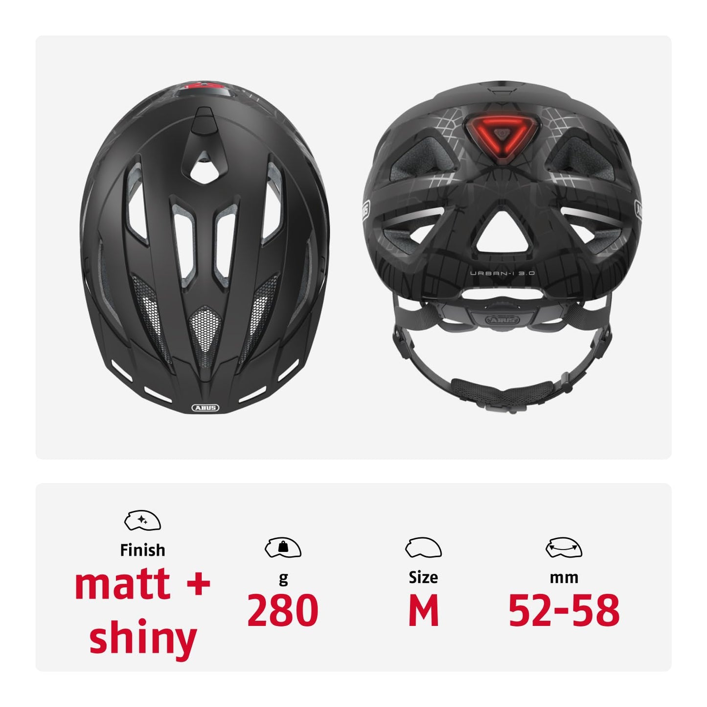 ABUS 40193 bicycle helmet, black (street art), M (52-58 cm)