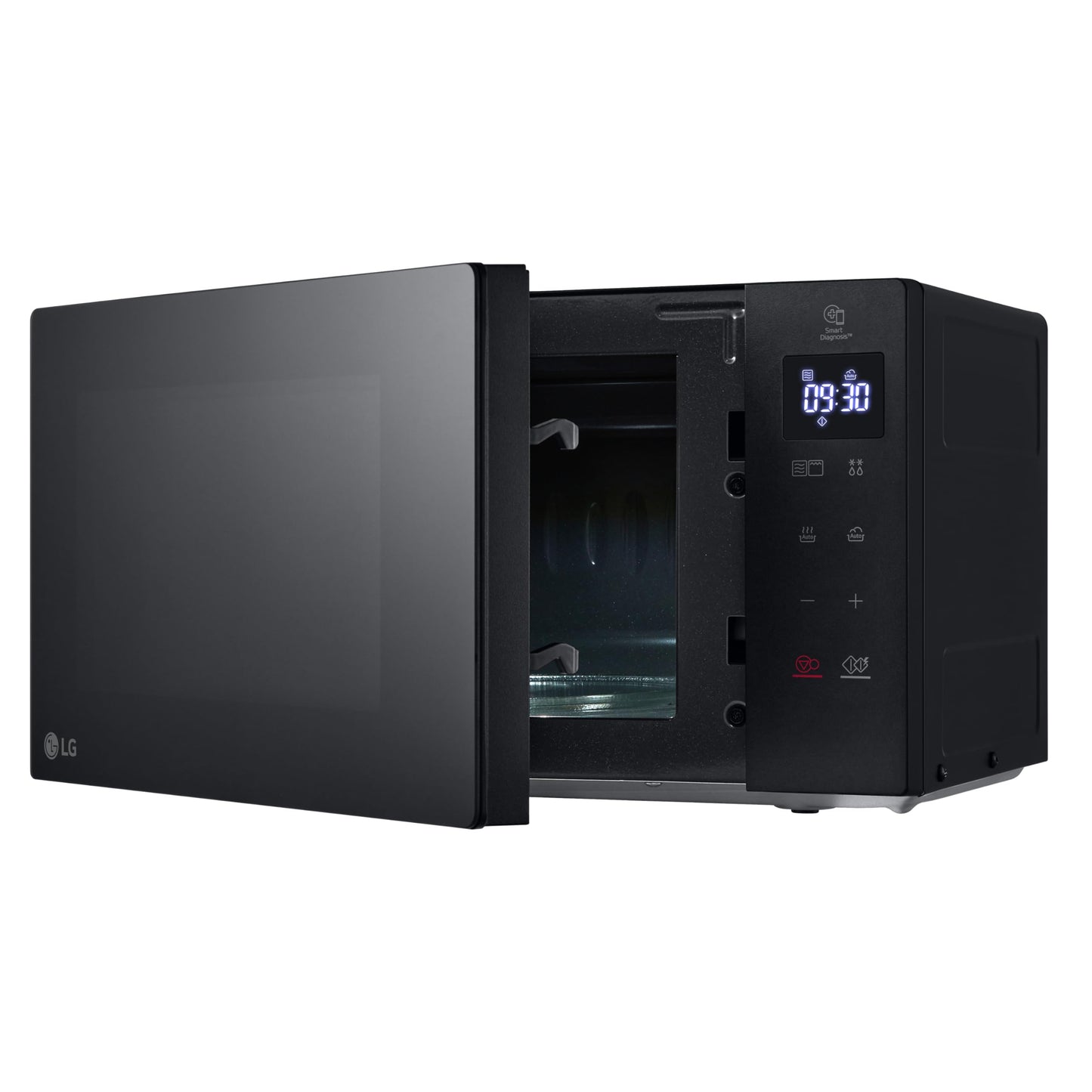 LG MH6032GAS microwave (20 L, 1050 W) with grill (570 W), Smart Inverter technology, quartz grill, EasyClean, black