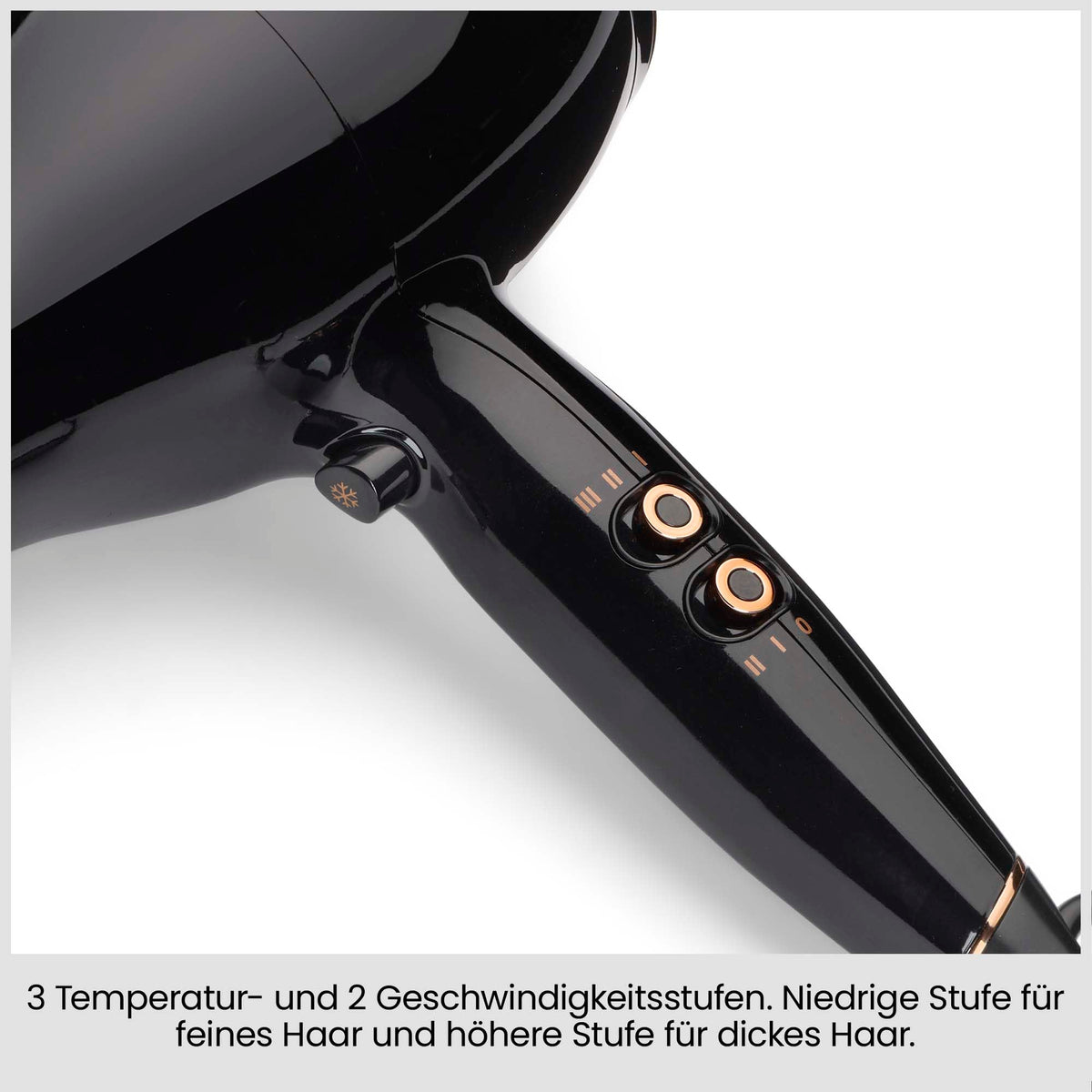 BaByliss Hair Dryer Pro Power – Powerful 2300W Hair Dryer, Professional Salon AC Motor, Anti-Frizz Ion Technology, 3 Heat Settings & 2 Speed Levels, Black, D5245E