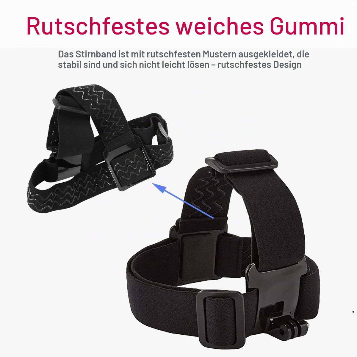 WLPREOE Mobile phone chest strap with head mount, chest mount head strap for iPhone & Samsumg, hands-free accessories for POV/VLOG, immersive film videos, YouTube, Tiktok - Chest Head Mount for GoPro - Wl203p-uk