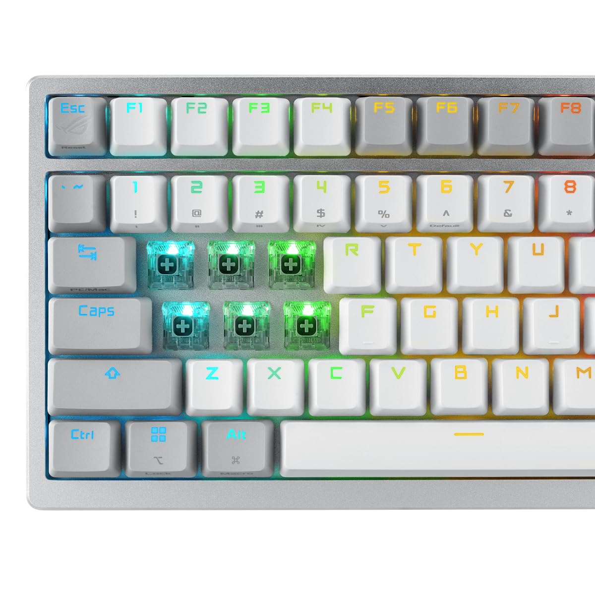 ASUS ROG Azoth White RGB Gaming Keyboard (QWERTZ Layout - 90MP031A-BKDA11