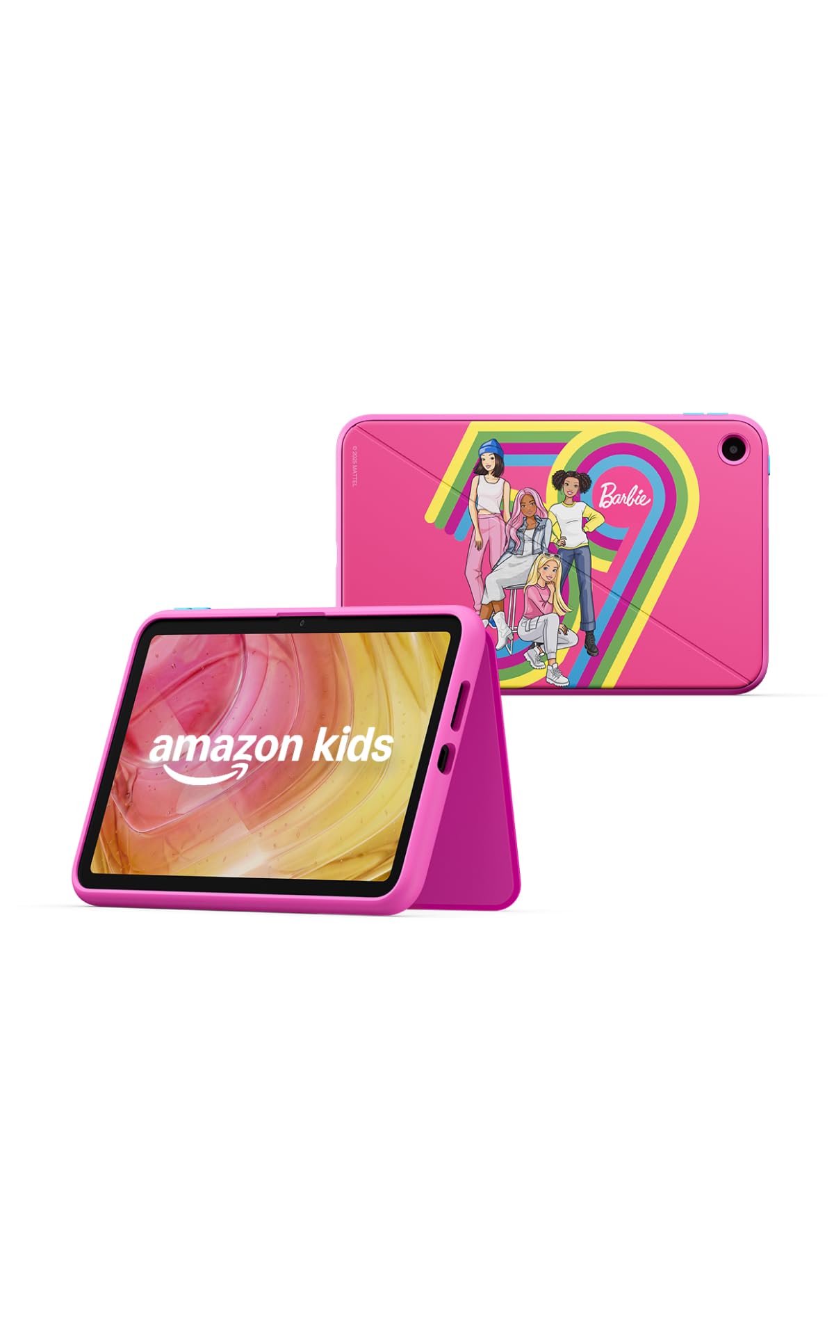 Amazon Kids Tablet 8 (latest generation), suitable for ages 6 and up, 8.7-inch HD display, all-day battery life, 1 year of Kids+ with videos, apps, games, and books, including a slim case (Barbie Club 59) - RL3YT5