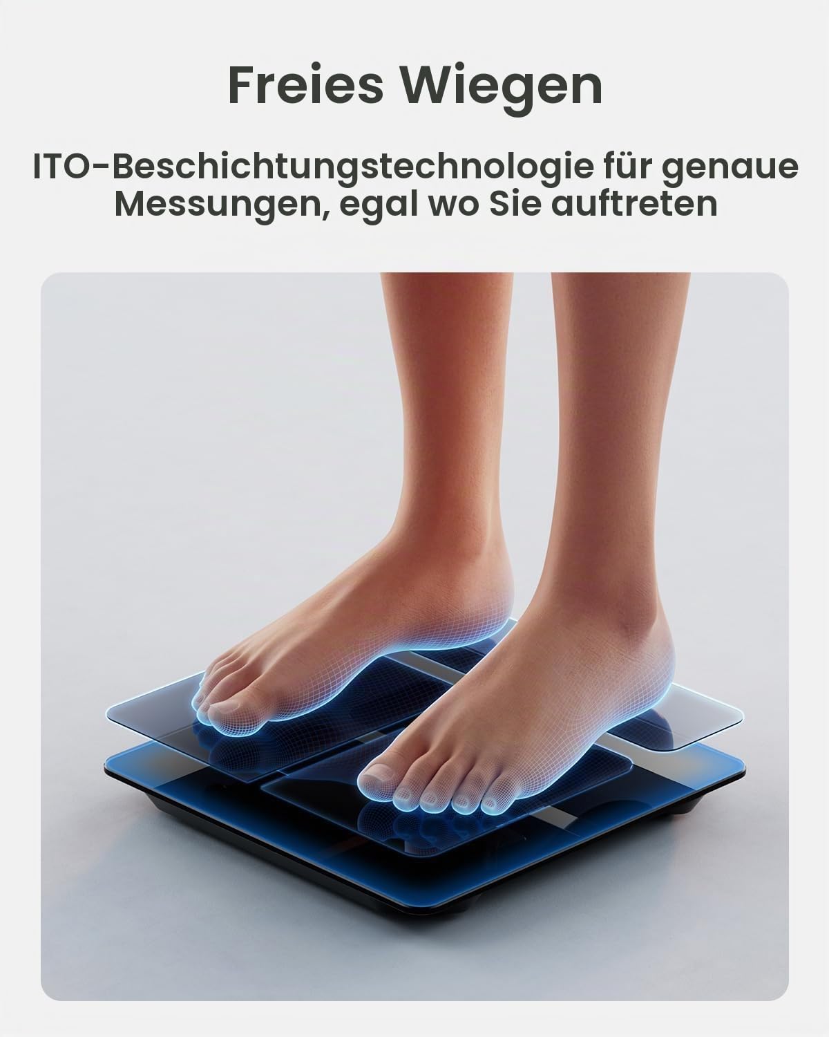 Cântar RENPHO, cântar de greutate corporală cu display mare, cântar ITO - R-A018