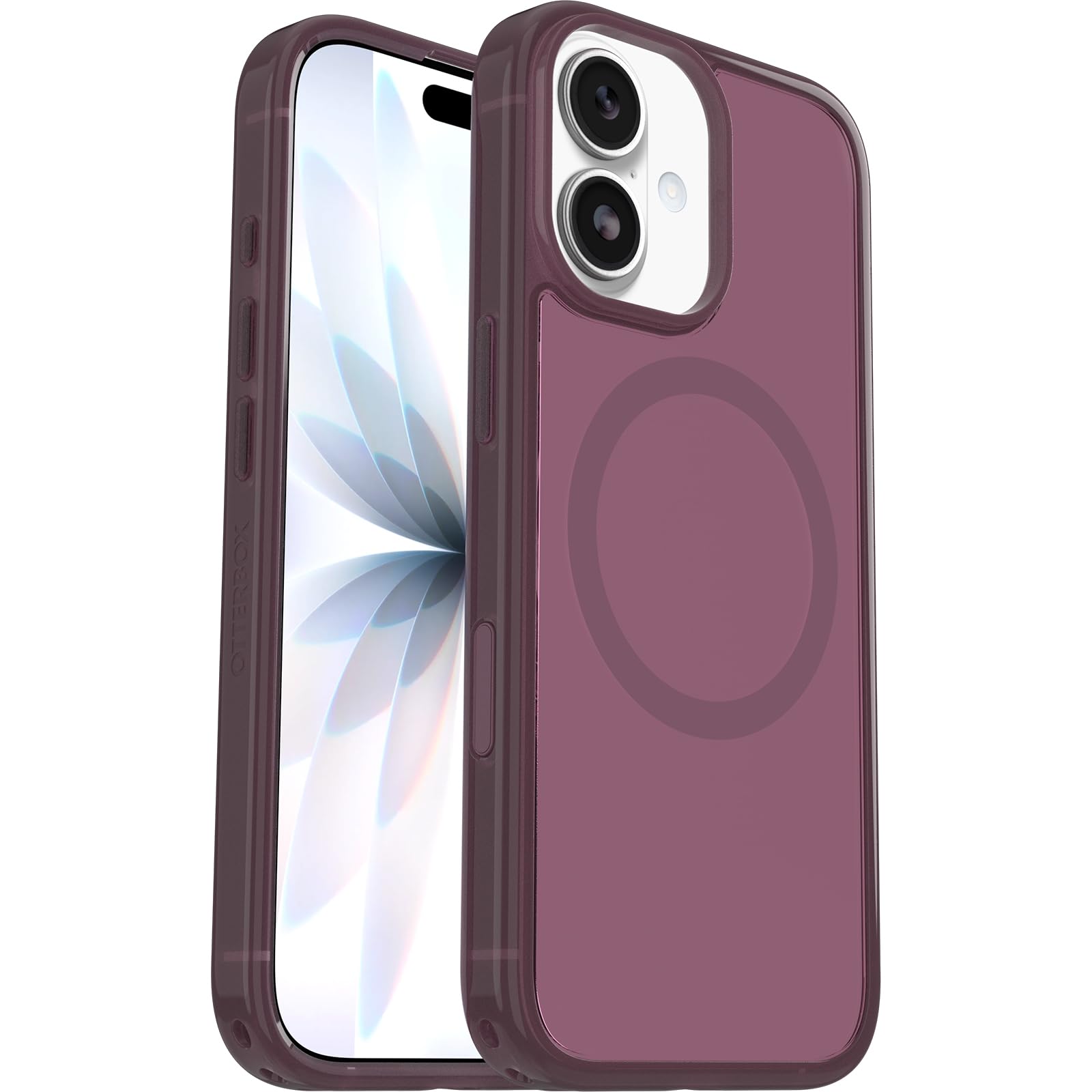 OtterBox Symmetry Series Clear MagSafe Transparent Case for iPhone 17, Shockproof Drop Proof Protective Case, 3X Military Grade Tested, Clear/Pink - 77-98797