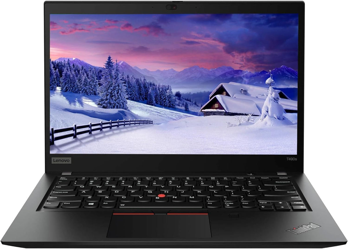 Lenovo ThinkPad T490s Laptop de afaceri, 14 inch FHD (1920x1080), Intel Core i7-8665U, 16 GB RAM, 256 GB SSD, tastatură US QWERTY, Windows 11 Pro (recondiționat)