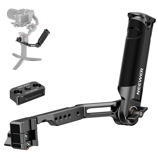 NEEWER RS4 RS3 adjustable gimbal carrying handle with NATO rail, compatible with DJI RS4/RS4Pro/RS3/RS3Pro/RS3Mini/RS2/RSC2/Ronin S/Ronin SC for shooting from low angles, max. load capacity 6kg, ST49 - 10104118