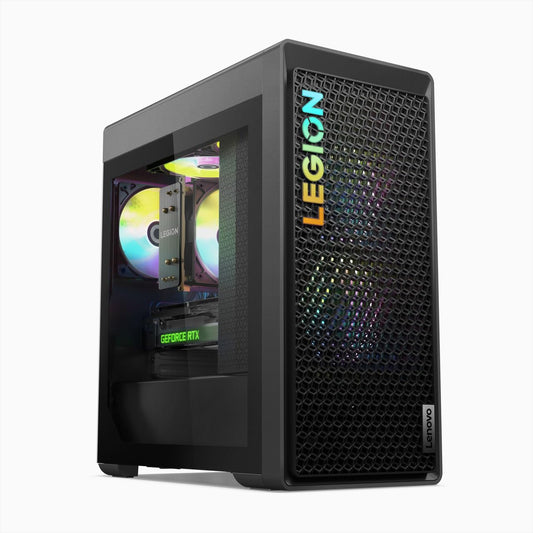 Lenovo Legion Tower 5 (Gen. 8) Desktop-PC pentru gaming (AMD Ryzen 7 7700, 16GB DDR5, 1TB SSD, NVIDIA RTX 4070Ti 12GB G6X, Win11 H) gri inclusiv tastatură + mouse - 90UY003FGE