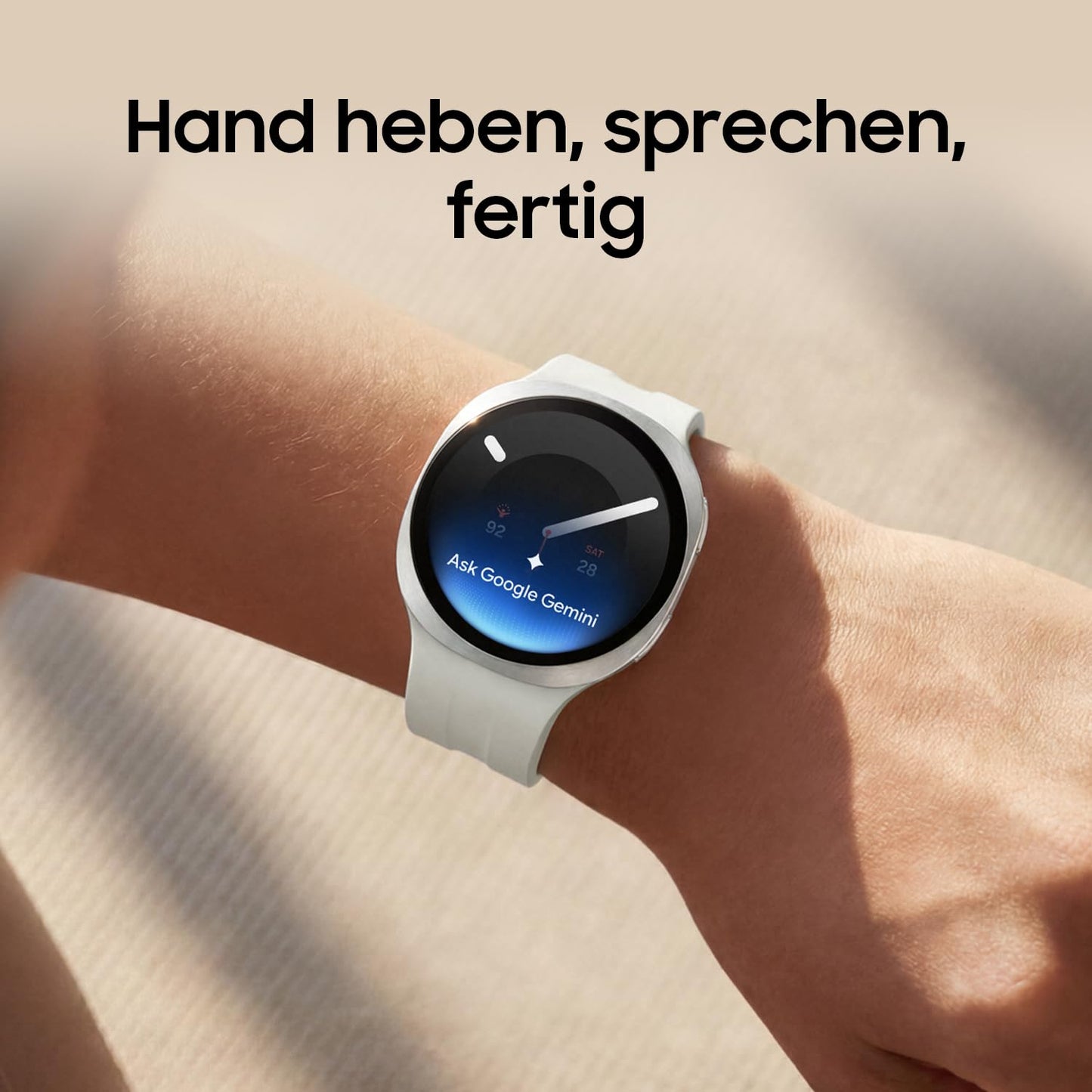 Samsung Galaxy Watch9 AI Smartwatch 40mm, Minimalist Design, Cream