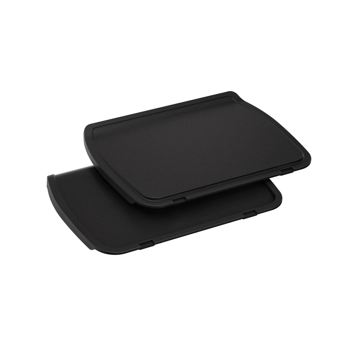 Plăci Tefal Plancha, compatibile cu OptiGrill, OptiGrill +, OptiGrill Elite, pentru ingrediente delicate, din aluminiu turnat cu strat antiaderent, negru, XA728810