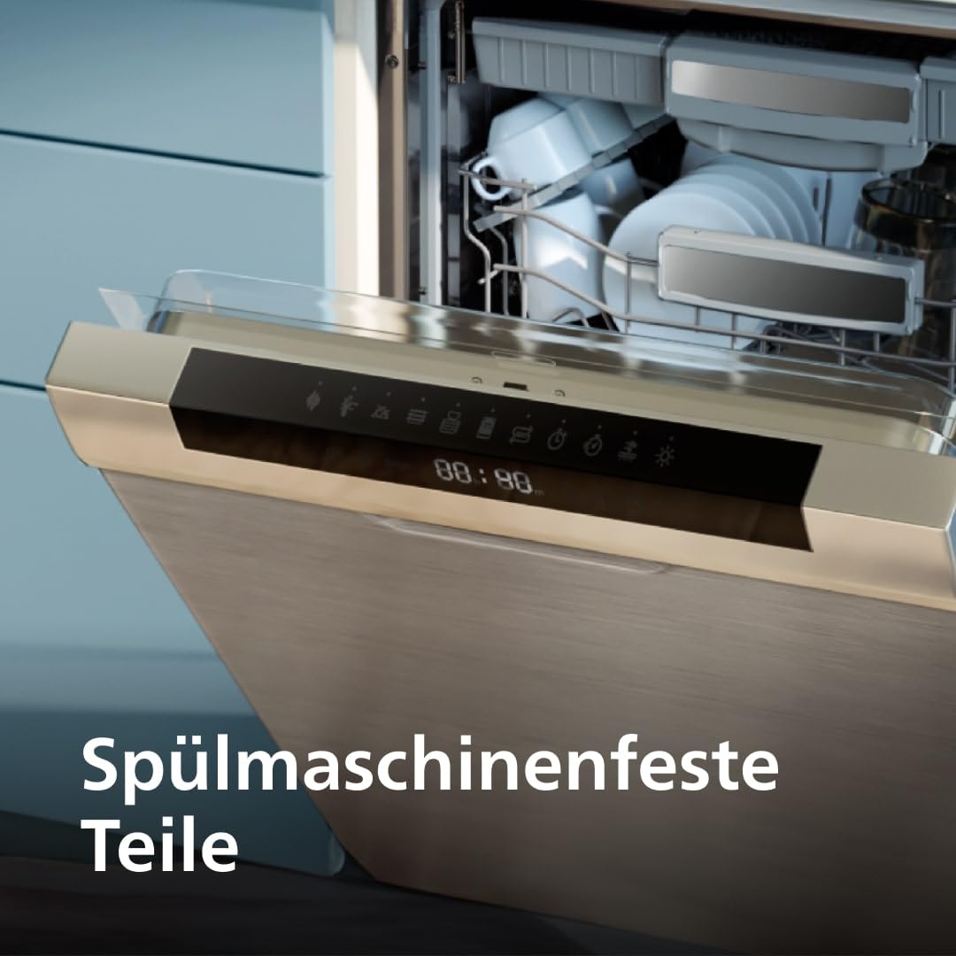Philips HD7461/20 New Daily coffee machine Aroma-Swirl with automatic switch-off, glass jug, white/black