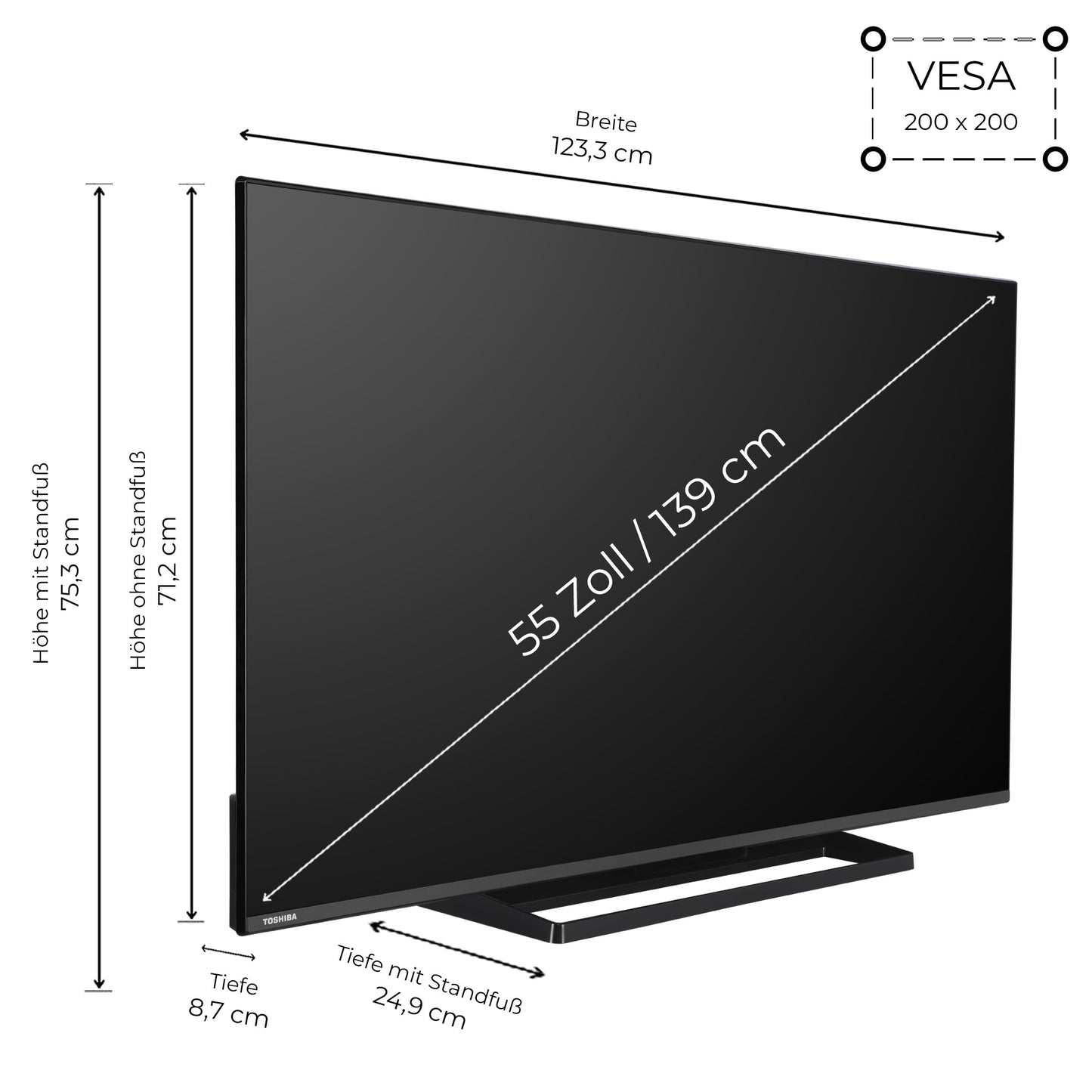 Toshiba 55UF3F63DAZ
