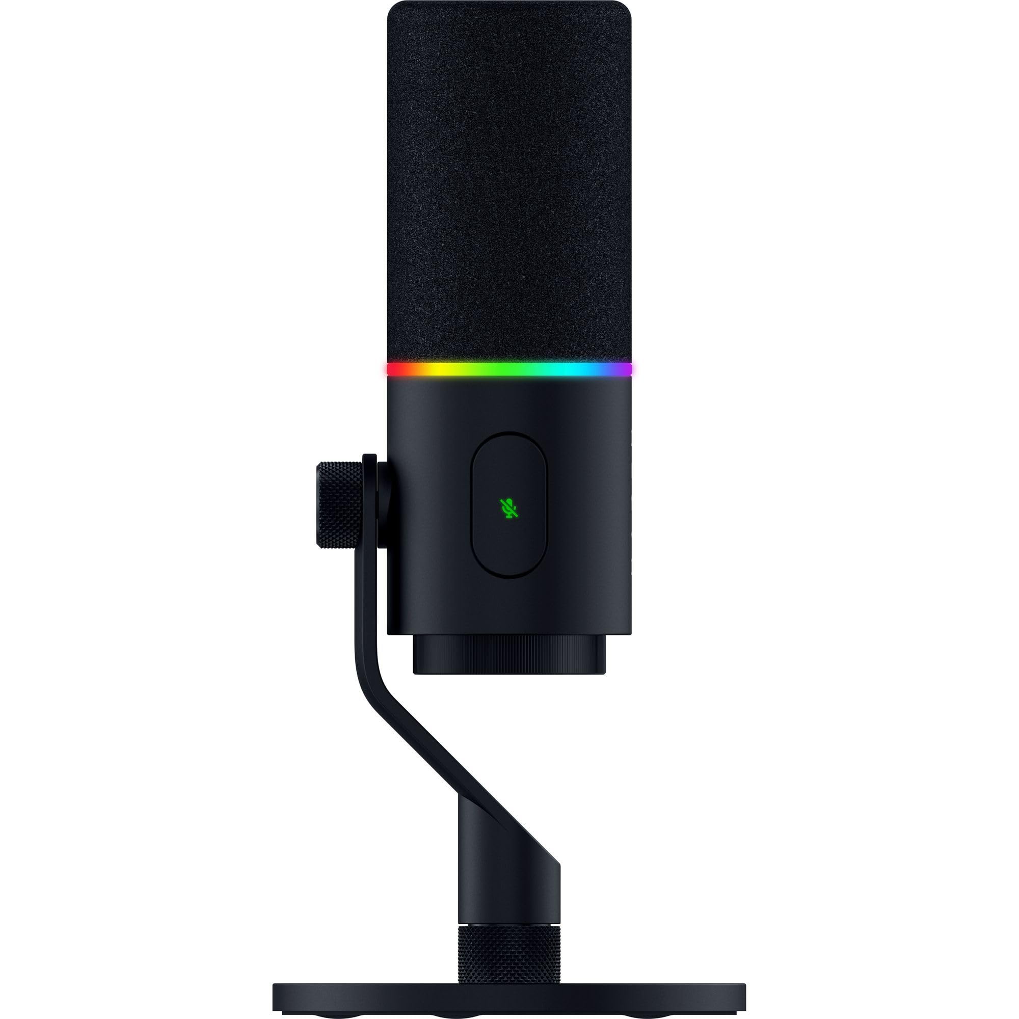 Razer Seiren V3 Pro - Dynamic USB Type-C and XLR microphone for streamers - 32-bit float support - 30mm dynamic capsule - Integrated shock absorber and removable pop filter - RGB | Black - RZ19-05500100-R3M1