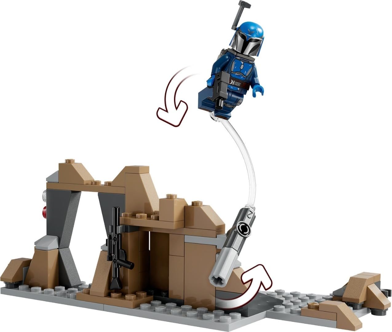 LEGO Star Wars: The Mandalorian Ambush on Mandalore Battle Pack, Adventure Building Toy for Kids, Collectible Action Playset, Gift Idea for Boys and Girls 75373