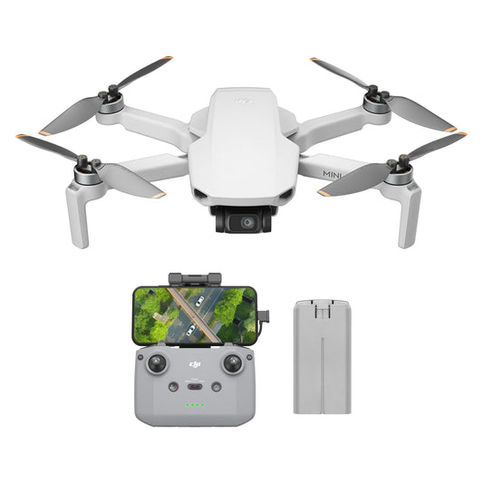 DJI Mini 4K Drone with 4K UHD Camera for Adults, 3-Axis Gimbal Stabilization, C0, QuickShots, 10 km Video Transmission, Auto Return, Wind Stable, 1 Battery (31 min Flight Time), Under 249g - 6941565980359
