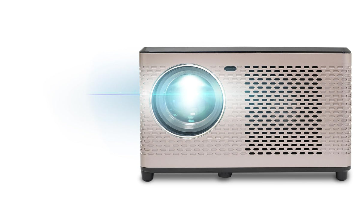 Acer - AOpen QF15a Powered by Acer LCD-LED Beamer - 1080p Full HD (1,920 x 1,080 pixels), 10,000 LED Lumens, 1,000:1 contrast, Keystone, Bluetooth speaker, HDMI (HDCP), Portable/Mobile - MR.JWM11.001