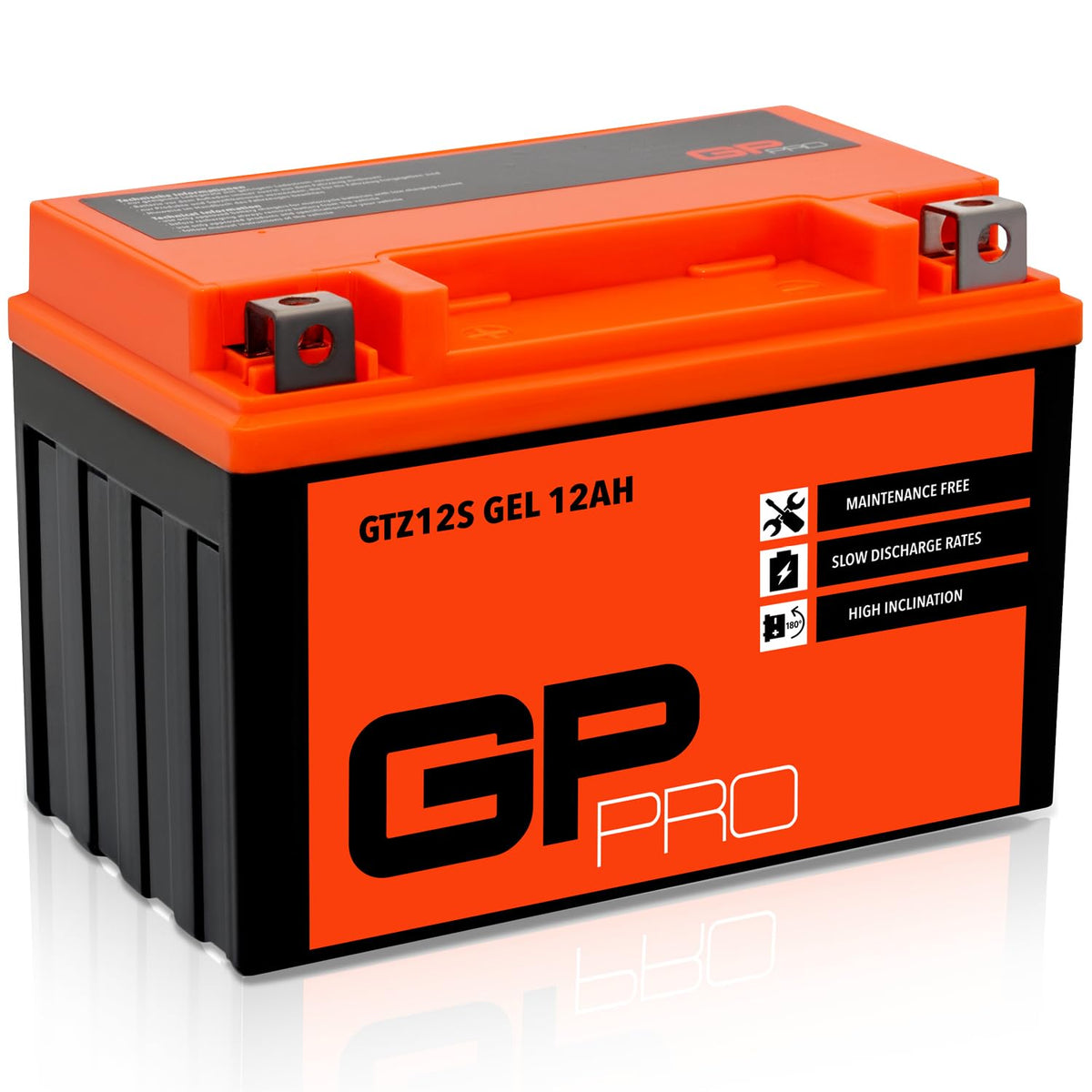 GP-PRO gel battery GTZ12S 12V 12Ah 210A compatible with Honda SH 300i - GP-007