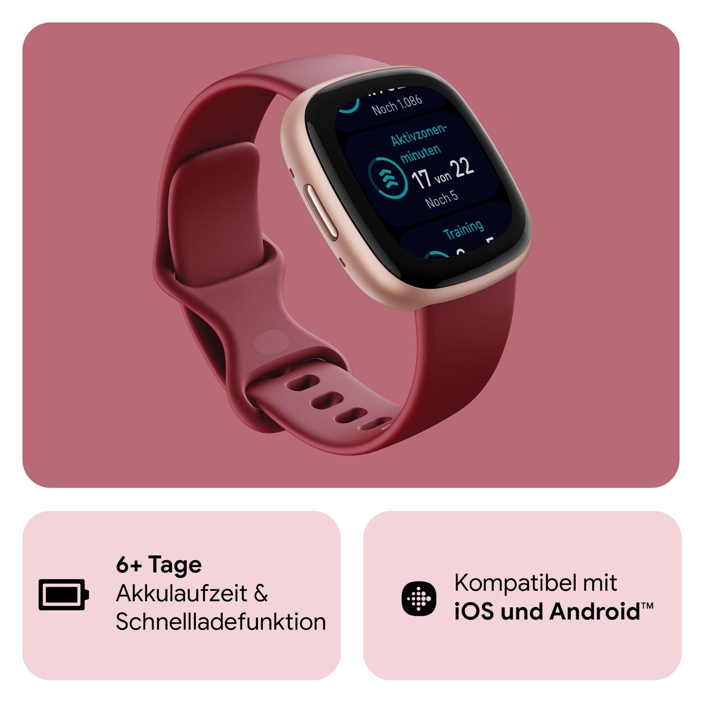 Google Fitbit Versa 4 Beet Juice