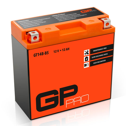 GP-PRO gel battery 12 Ah YT14B-BS GT14B-BS compatible with Yamaha BT 1100 - GP-029