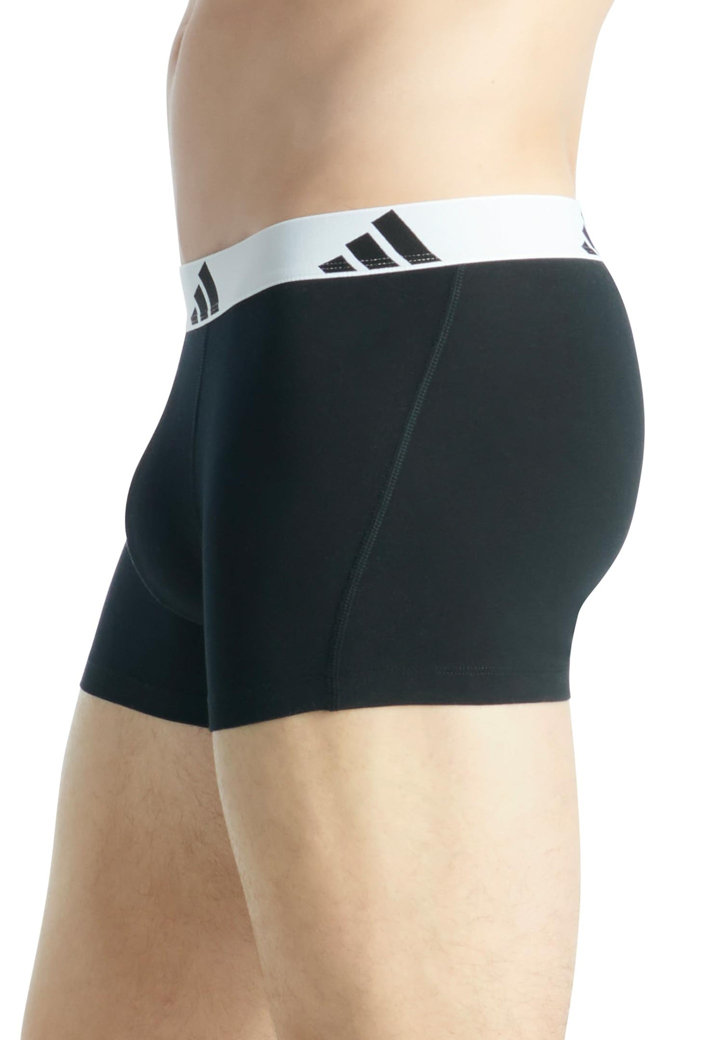 adidas Trunk (5PK) - Active Flex Cotton - Comfortable underwear, 006 Black, L - 4AM019