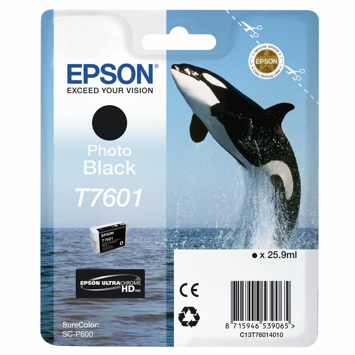 Epson T76014010 Cartuș de cerneală foto 26 ml, negru - C13T76014010