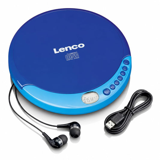 Lenco CD-011BU - CD player - Also for children - Discman - Portable