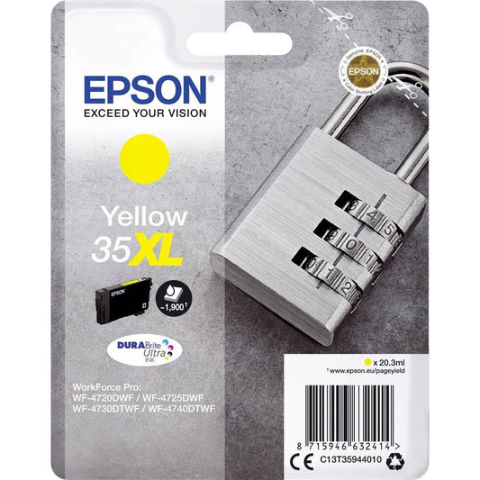 Epson 2783021 Original 35XL Ink Lock (WF-4720DWF, WF-4725DWF, WF-4730DTWF, WF-4740DTWF), yellow