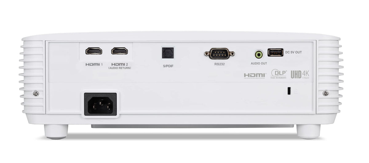 Acer H6830BD DLP-Beamer - 4K UHD (3.840 x 2.160 Pixel), 4.000 ANSI Lumen, 10.000:1 contrast, 3D, Keystone, 1x 10 Watt difuzor, HDMI (HDCP), alb, Home Cinema - MR.JVK11.001