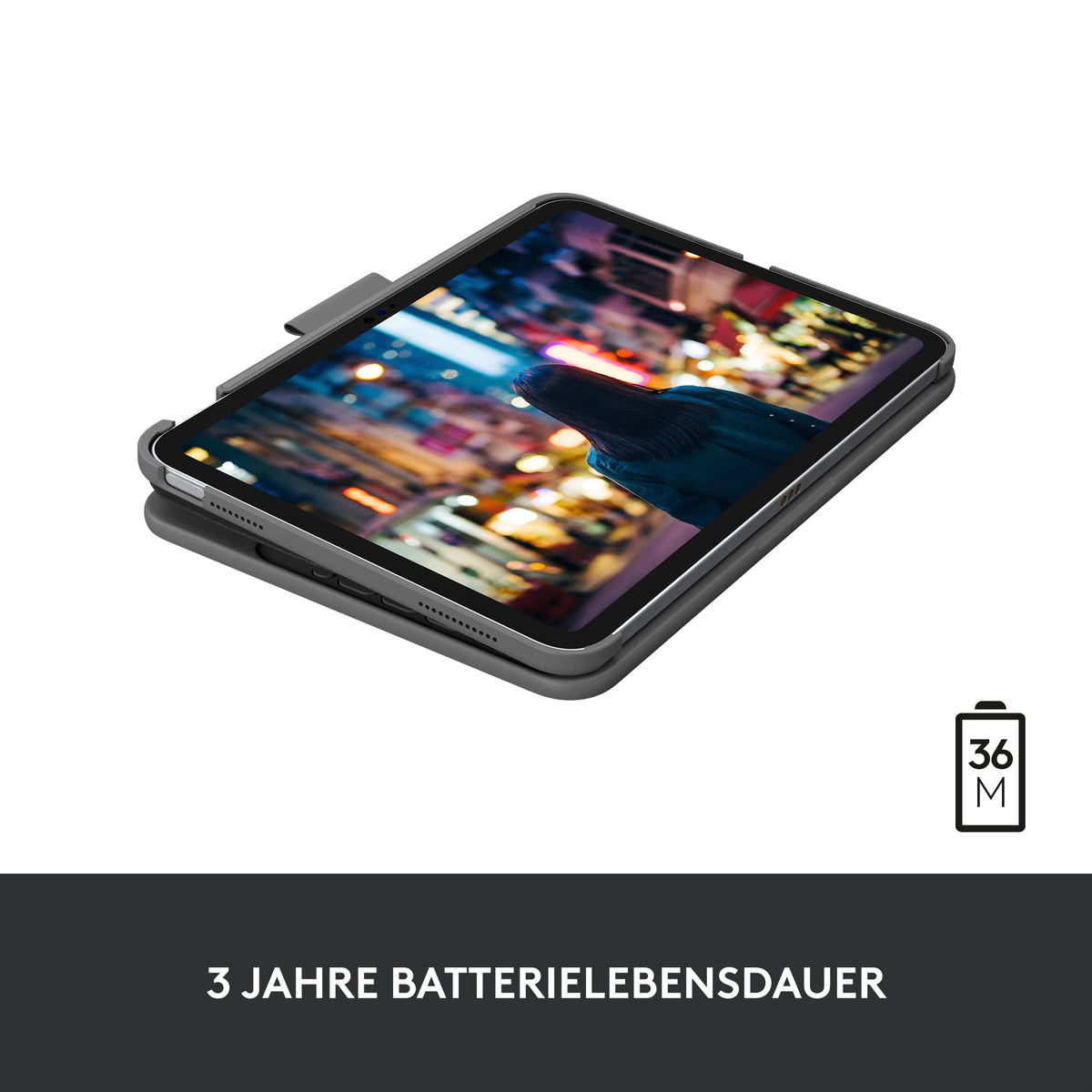 Logitech Slim Folio Tastatur-Cover pentru iPad (a 10-a generație și A16) - 920-011423
