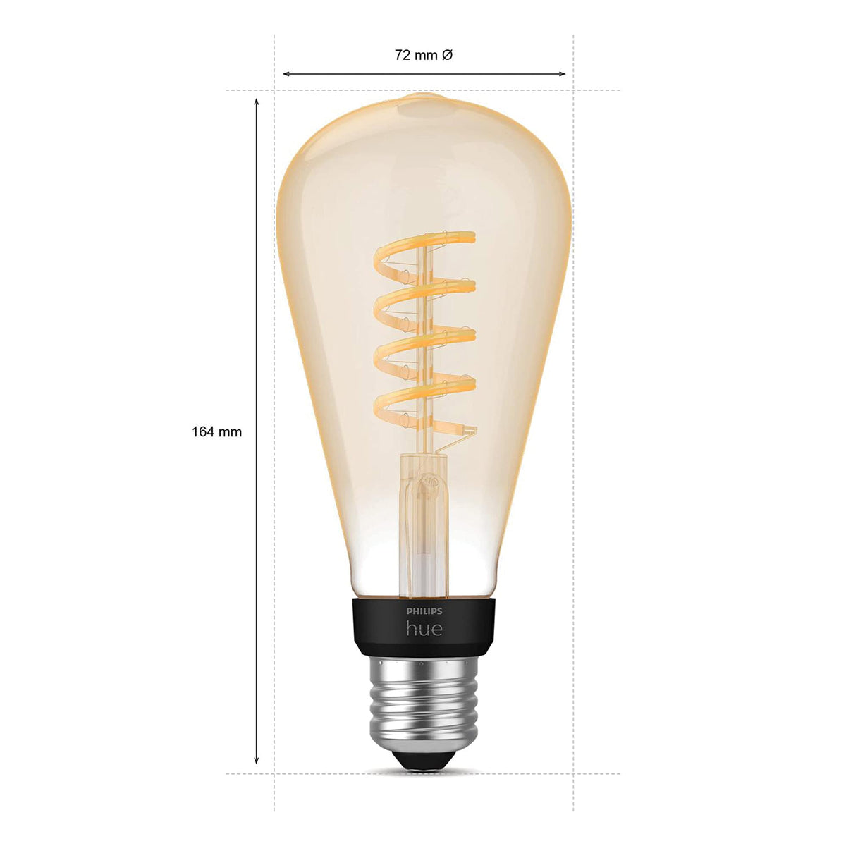 Philips Hue E27 Filament Large Edison Lamp - 929002477901