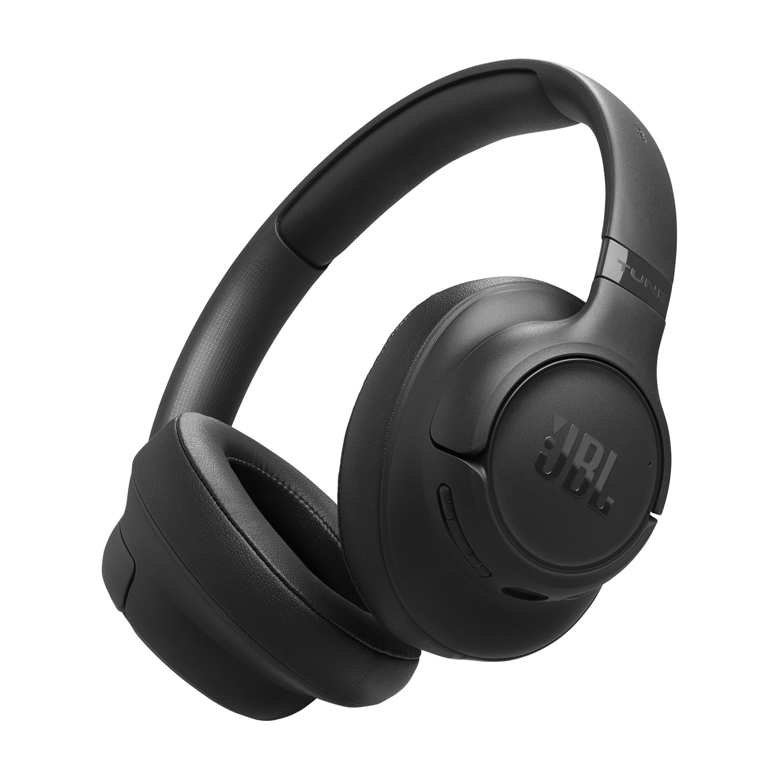 JBL Tune 730 BT Wireless Over-Ear Headphones with JBL Pure Bass Sound, Up to 76 hours of music playback, Bluetooth 6.0, lightweight, foldable design, Google Fast Pair, Microsoft Swift Pair, Black - JBLT730BTBLK