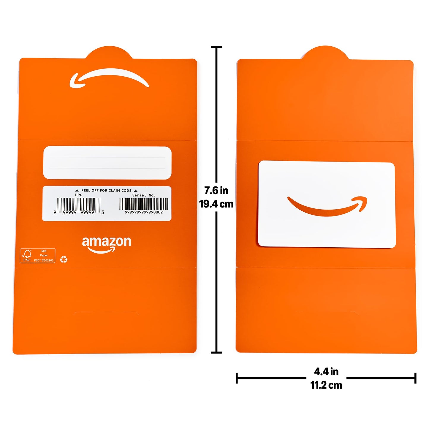 Amazon.de Physical Gift Card in a Mini Envelope - Smile Orange - VariableDenomination