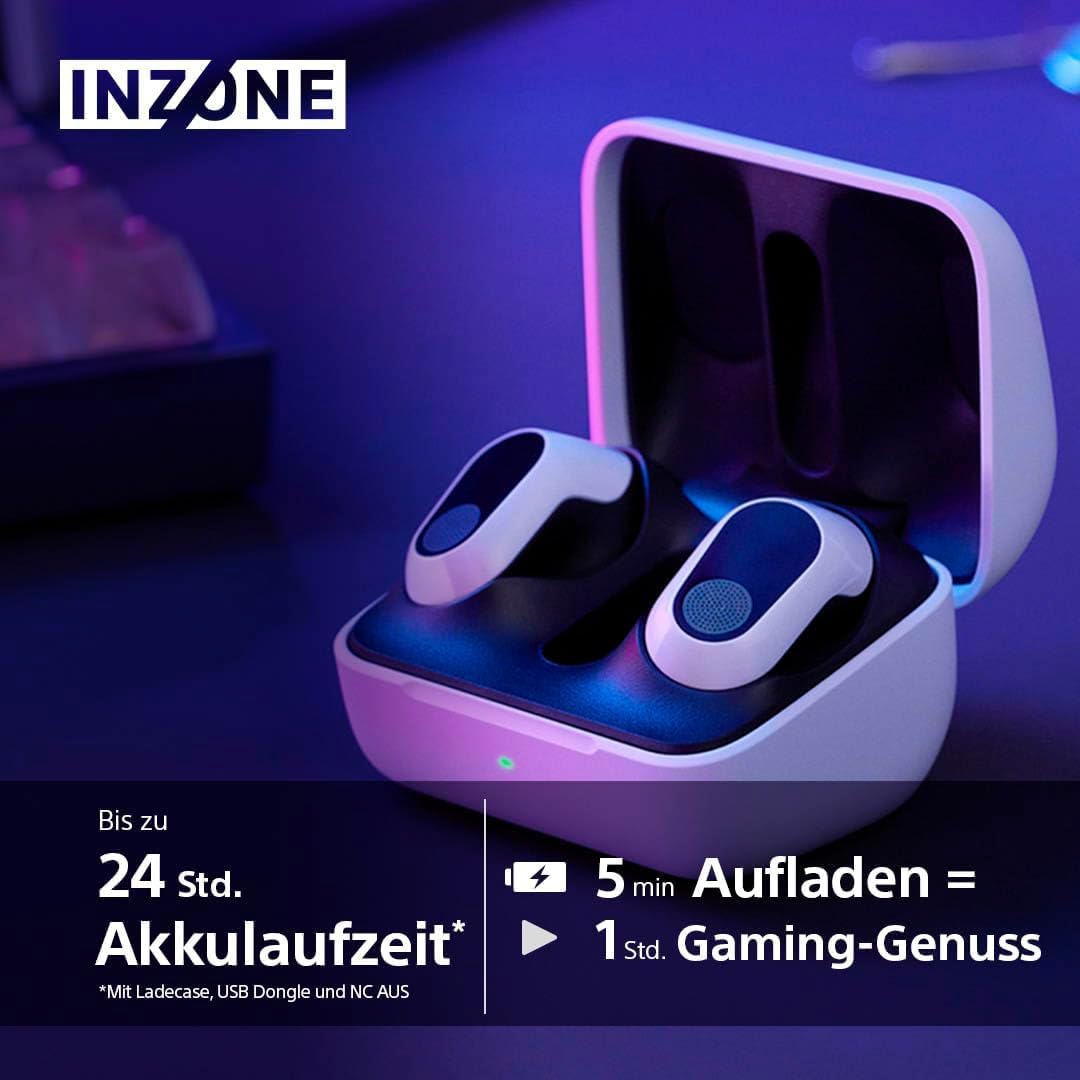 Sony INZONE Buds fără fir – Căști de gaming cu anulare a zgomotului - WFG700NW.CE7
