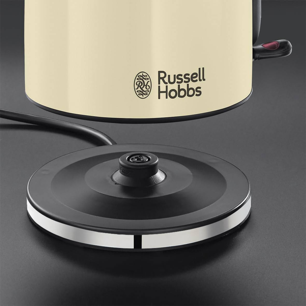 Russell Hobbs Kettle, 1.7 l, 2400 Watt, Stainless Steel Cream, Limescale Filter - 20415-70