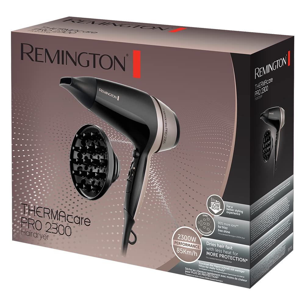 Remington Hair Dryer Thermacare PRO 2300, 2100 Watt, With Diffuser, D5715